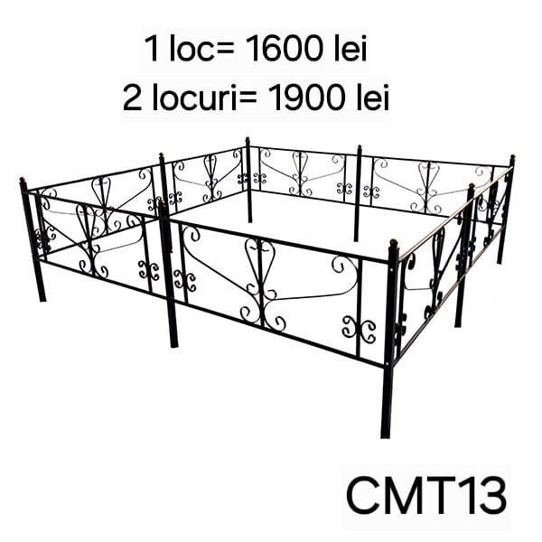 Gard metalic imprejmuire cimitir.